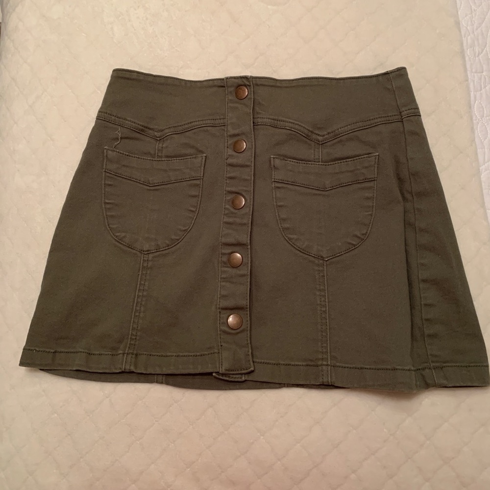 Olive Green Skirt